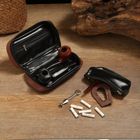 Sac de Pipe à tabac à bas prix, deux sièges de Pipe, sac de Pipe à fumer en cuir PU