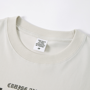 Camiseta Corta Oversize Personalizada para Hombre, Corte Cuadrado, 230 g/m², 100% Algodón, con Efecto Desgastado e Impresión Digital, Diseño Exclusivo, Venta al por Mayor - Product Image 2