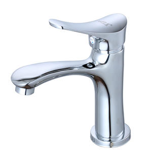 Grifo monomando de cobre para lavabo con válvula cerámica, de un solo orificio, para montaje en encimera de baño. - Product Image 1