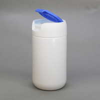 Bouteilles rondes en plastique HDPE à marque privée 120CC 150CC 200CC, conteneur de capsules de qualité alimentaire avec bouchon à clapet pour vitamines et suppléments nutritionnels