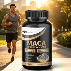 Cápsulas OEM Maca Man Power Plus, Cápsulas de Extracto de Ginseng Rojo, Fórmula y Empaque Personalizados, Ventaja de Costo al por Mayor y Suministro Estable - Product Image 1