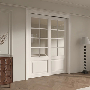 <span class=keywords><strong>Rail</strong></span> suspendu intérieur de maison villa personnalisé portes coulissantes rétro français balcon cuisine chambre à coucher <span class=keywords><strong>porte</strong></span> à <span class=keywords><strong>double</strong></span> cloison en aluminium - Product Image 3