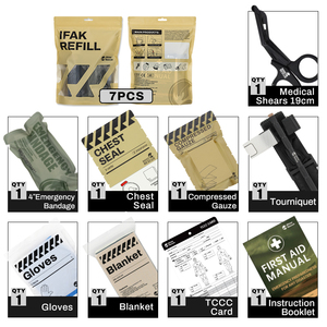 犀牛救援室外防水战术生存创伤Ifak袋急救急救箱 - Product Image 3