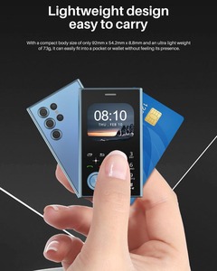 Mini téléphone portable compact V8, réseau GSM 2G, double SIM en veille, fonction Magic Voice, liste noire, petit téléphone de poche à touches, téléphone de secours - Product Image 5
