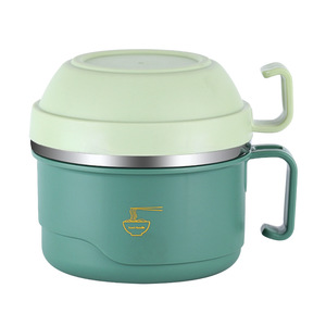 Boîte à lunch en acier inoxydable 304 avec couvercle, <span class=keywords><strong>bol</strong></span> portable anti-fuite pour nouilles, ramen, soupe, pour l'école, le bureau, le camping - Product Image 1