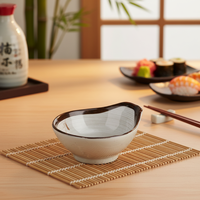 Petit bol à sauce en mélamine de couleur grise, 4.8 pouces, style chinois, bon marché, prix en gros