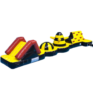 Parcours d'obstacles gonflable super amusant pour <span class=keywords><strong>piscine</strong></span> d'été, grande structure mobile de parc aquatique, avec toboggans et escalades - Product Image 1