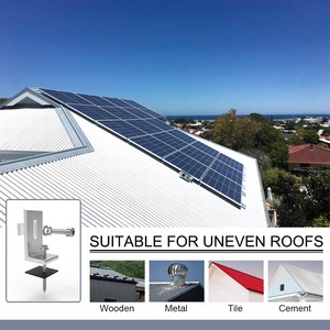 Vente en gros 12 $/KW Rayonnage solaire en L monté sur le toit <span class=keywords><strong>pour</strong></span> toits en métal Toiture en métal en L pieds <span class=keywords><strong>Support</strong></span> de panneau photovoltaïque - Product Image 4
