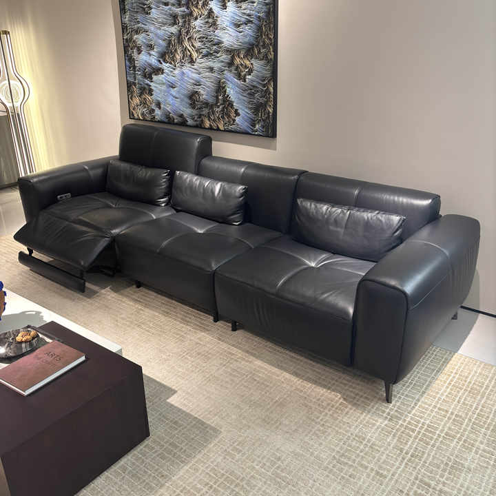 Foshan Factory Modern Luxury Electric Couch Sofa Italian Leather