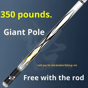 Qianchuan Lakeコイ釣りロッド12H19超軽量カーボンルアーロッドハードアクションボトム釣りシルバー & ブラックコイ用 - Product Image 2