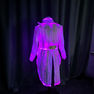 Chaqueta LED Unisex con Estampado Luminoso, Material de Poliéster/Rayón, Talla Personalizada, para Adultos, Actuaciones en Escenario, Fiestas, Clubes - Product Image 5