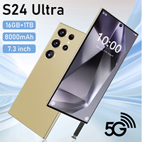 Smartphone 5G Android 14 Deca Core Riche en Fonctionnalités avec Caméra Arrière 108MP et Écran HD AMOLED pour S24 Ultra (Français/Espagnol) - Offre Spéciale