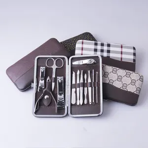 Kit de manucure pour femmes et hommes, toilettage personnel, soins des ongles,, vente directe