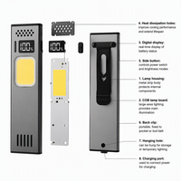 NIACONN NIA-S039 Senter Kepala LED Mini Ultra-Tipis EDC 350 Lumens Merah/Putih/Kuning USB Dapat Diisi Ulang Paduan Aluminium IP65