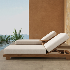 FERLY Mobilier <span class=keywords><strong>de</strong></span> jardin extérieur <span class=keywords><strong>en</strong></span> <span class=keywords><strong>bois</strong></span> <span class=keywords><strong>de</strong></span> teck massif personnalisé <span class=keywords><strong>de</strong></span> luxe OEM Chaises longues <span class=keywords><strong>de</strong></span> <span class=keywords><strong>piscine</strong></span> <span class=keywords><strong>en</strong></span> <span class=keywords><strong>bois</strong></span> pour la plage - Product Image 1