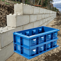   Moule en acier pour blocs de béton emboîtables, moule pour blocs préfabriqués pour les talus de bassins et de rivières