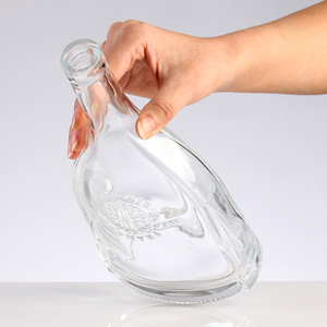 Botella <span class=keywords><strong>de</strong></span> <span class=keywords><strong>Licor</strong></span> <span class=keywords><strong>de</strong></span> <span class=keywords><strong>Agave</strong></span>, Whisky, Brandy, Tequila Xo <span class=keywords><strong>de</strong></span> Lujo <span class=keywords><strong>de</strong></span> 700 ml, Vidrio Flint Transparente, con Superficie Grabada con Ácido, Tapa Corona, Tamaños <span class=keywords><strong>de</strong></span> 375 ml/300 ml - Product Image 3