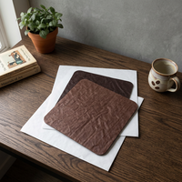 Papier d'emballage double couche en nid d'abeille, écologique, recyclable, résistant à la graisse, avec logo personnalisé, pour boîte cadeau de Noël, chocolat, bonbons
