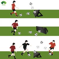 Equipo de entrenamiento de fútbol profesional, tablero de rebote, deflector de retorno, obstáculos