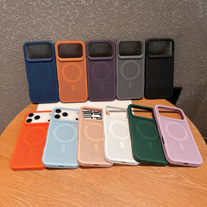 Coque magnétique antichoc effet peau pour iPhone 17 Pro Max, dissipation thermique cellulaire, compatible avec iPhone 16 PM et 15 - Product Image 4