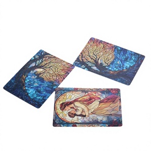 Baraja de Cartas Oráculo Personalizadas con Temática de Dubái, Arte en Vidrio con Estampado Dorado, Caja de Papel Ecológica - Product Image 4