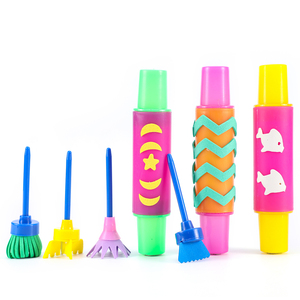 EDUSense絵画ツール描画ツールセット子供学習ダイイスポンジアート用品ブラシカスタマイズ感覚教育玩具 - Product Image 2