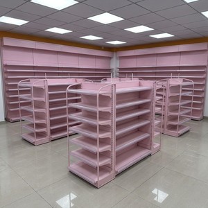 Estante cosmético rosa para tienda de belleza, expositor tipo estantería para <span class=keywords><strong>boutique</strong></span>, 900 mm de altura, estantes para supermercado - Product Image 6