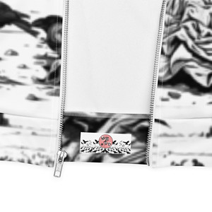 Giacca Bomber Vintage Unisex in Pelle - Impermeabile con Cerniera e Colletto Rialzato - Product Image 4