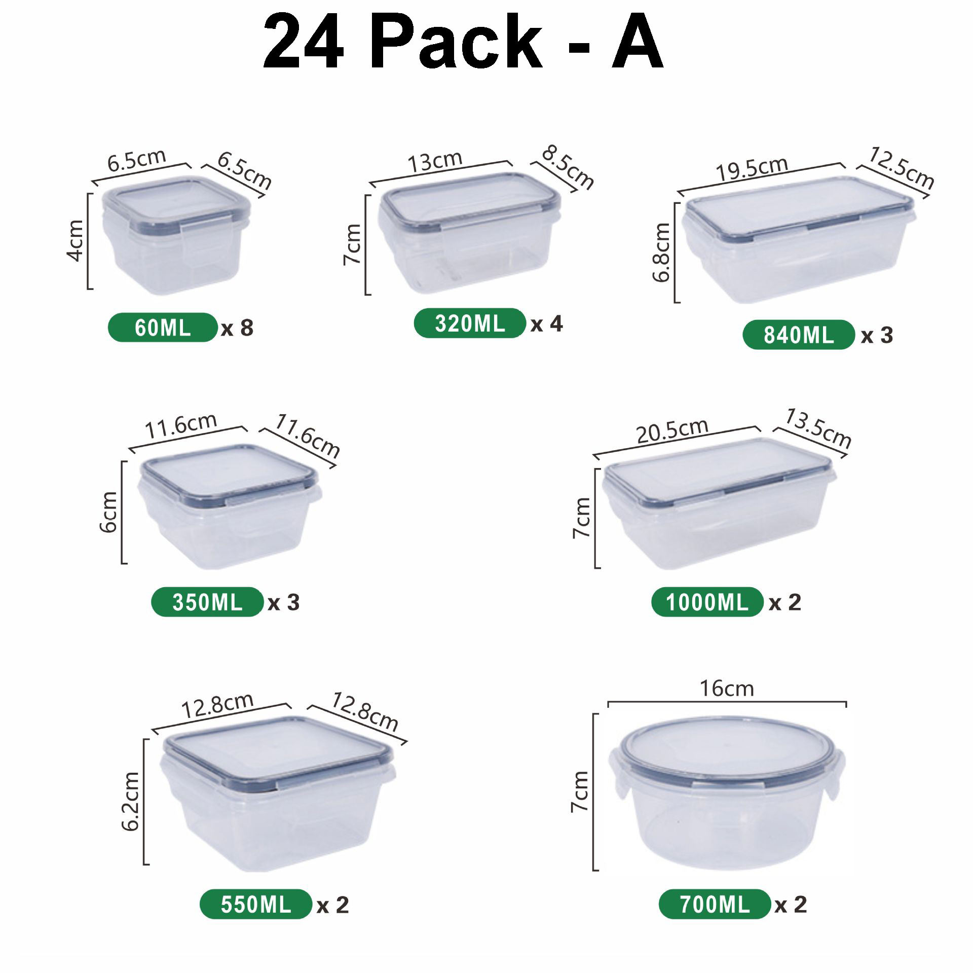 24PCS Pack-A