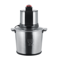 Hachoir à viande électrique manuel 12L haute efficacité en acier inoxydable pour usage commercial et domestique, silencieux et portable