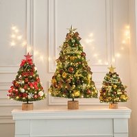 Nouvel Ornement de Noël en PVC de Haute Qualité, Petit Sapin Rouge de Table, Kit de Bricolage pour Noël, Livraison Rapide pour l'Intérieur