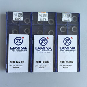 Laminas RPMT10T3 MO LT30 OEM High Performance CNC Turning Tool PVD/CVD Coating <b>Tungsten</b> Carbide Inserts 16mm Blade 2.5mm - Product Image 3