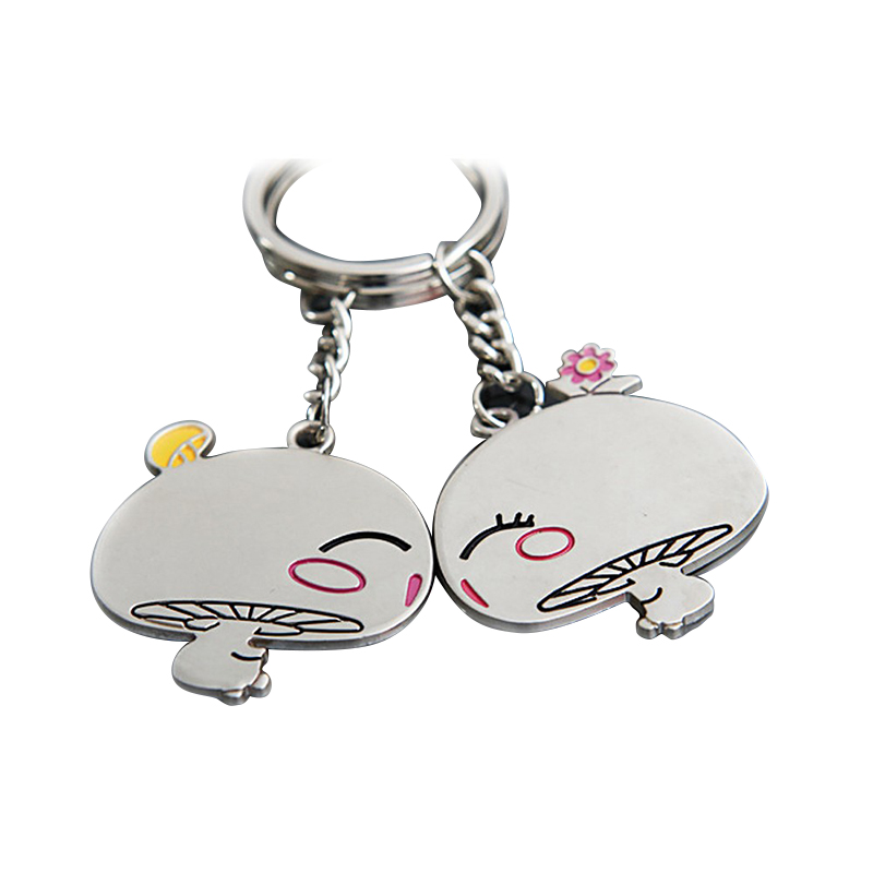 Мягкая эмаль металлический брелок для ключей, оптовая продажа металла и цинка брелок