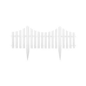 Valla de Jardín de Plástico Blanca, Rectangular, Resistente a los Rayos UV, Decoración de Paisajes, Decoración para Exteriores, Villas y Campus - Product Image 2