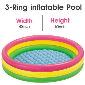 Verano al aire libre juguetes agua <span class=keywords><strong>grande</strong></span> inflable Kiddie <span class=keywords><strong>piscina</strong></span> 3 anillos niños grandes Pvc bebé jugar natación bebé <span class=keywords><strong>piscina</strong></span> - Product Image 2