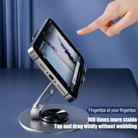 Support pliable pour appareil électronique portable - Support de bureau entièrement réglable et pliable pour téléphones et tablettes