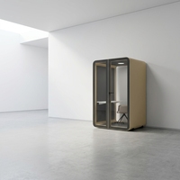 UNIBOOTH Cabine insonorisée portable préfabriquée 33 dB, ignifuge ISO 23351, à montage rapide, pour salle de formation et hall, fournisseur vérifié