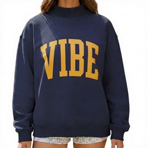 Nuevo Estilo Premium, Sudadera Holgada Ecológica de Forro Polar para Invierno, Forrada de Poliéster/Algodón, Informal para Mujer, Personalizable con Logotipo Frontal - Product Image 1