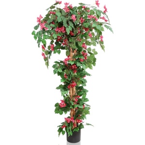 Albero artificiale di bouganville con fiore alto albero di <span class=keywords><strong>fioritura</strong></span> <span class=keywords><strong>in</strong></span> vaso di plastica per il portico anteriore giardino decorazione del partito del giardino - Product Image 1