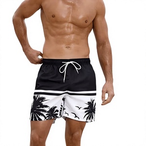Shorts de sport en maille sublimée personnalisés, imprimé plage tropicale, légers, de haute qualité, décontractés, avec cordon de serrage, streetwear - Product Image 4