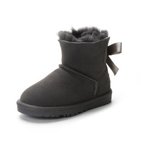 Bottes de neige en daim personnalisables pour filles, multicolores, doublées de fourrure, chaudes, bottes d'hiver pour enfants, pour un usage quotidien et en cadeau