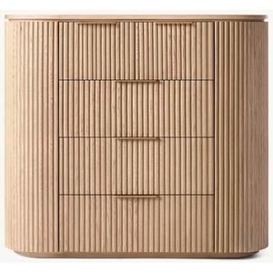 Nouvelle commode de chambre à coucher en bois massif de chêne, style américain, pour la maison et l'hôtel, avec 5, 6 ou 9 tiroirs - Product Image 4