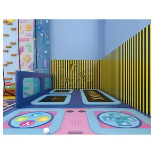 Parque infantil personalizado para niños, paredes de escalada, Tobogán, equipo de juego suave para interiores, piscina de bolas con trampolín, carreras de coches