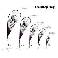 Drapeau publicitaire personnalisé ADMAX avec logo imprimé en 4 couleurs CMYK, mât en aluminium de 11 pieds, bannière volante en polyester pour extérieur, style Bali Bow Sail