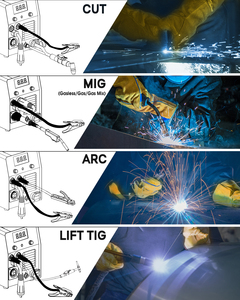 HITBOX HVM270 6IN1 5kg <span class=keywords><strong>MIG</strong></span> Synergic 50/60Hz <span class=keywords><strong>Plasma</strong></span> Cut <span class=keywords><strong>Tig</strong></span> Mma <span class=keywords><strong>MIG</strong></span> Soudeuses 6-en-un Machine Machine à <span class=keywords><strong>souder</strong></span> haute performance - Product Image 3