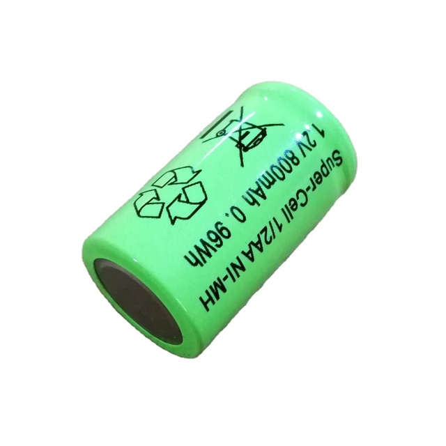 Flat Top 1.2V 1/2AA Ni-MH Rechargeable Battery(800mAh)