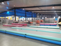 Tapis de gymnastique gonflable Air Track 3m 4m 5m 6m 8m 10m en PVC Drop Stitch pour entraînement, fabrication OEM