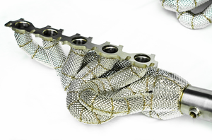 Nouveau collecteur d'échappement en acier inoxydable haute performance pour Audi R8 V10, avec catalyseur ou sans catalyseur, et bouclier thermique - Product Image 4