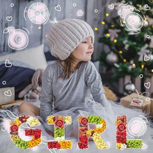 ZIJRXQ Caja Decorativa de Cartón en Forma de Letra G de 12 Pulgadas, Rellenable, para Alimentos (Charcutería) - Product Image 6