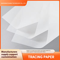 Papier calque haute transparence pour dessins d'ingénierie et de conception, enveloppes de photographie à éclairage doux avec revêtement en résine